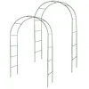 Image de Lot de 2 Arches de Jardin métallique pour Plantes grimpantes - Arceau rosiers grimpants - Résistant aux intempéries