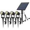 Image de Spots solaires LED avec piquets X4 - Câble 3M - Éclairage Exterieur Solaire pour Jardin et Chemin - Orientable - Étanche IP44