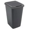 Image de SUNDIS Green Bin, poubelle de tri sélectif, 50L, en plastique gris