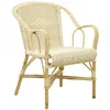 Image de AUBRY GASPARD - Fauteuil Crapaud Manau Rotin Naturelle - Motif Losange Tressé - 60 x 60 x 81 cm - Compatible Extérieur - Entretien Facile - Élégant Léger