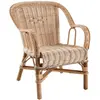 Image de AUBRY GASPARD - Fauteuil Enfant Rotin Loni Naturel 41x42x50 cm - Hauteur Assise 27 cm - Léger - Adapté Dès 2 Ans - Fabrication Artisanale Chambre Enfant - Empilable