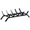 Image de AUBRY GASPARD - Grille de Cheminée en Fer Forgé Noir - Longueur 50 cm - Hauteur 14 cm - Profondeur 30 cm - Accessoire de Cheminée Élégant - Poids 3 kg - Idéal pour Sécurité et Décoration Intérieure