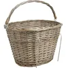 Image de AUBRY GASPARD - Panier Vélo en Osier Gris - Anse Amovible - 39 x 29 x 24 cm - 0,53 kg - Élégant et Pratique pour Courses ou Balades - Déco et Fonctionnel - Facile à Installer