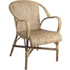 Image de AUBRY GASPARD - Fauteuil Rotin Belle Époque - Manau et Lame de Rotin - 60x65x81 cm - Assise 43 cm - Extérieur Possible - Léger 4 kg - Livré Monté - Entretien Facile