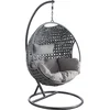 Image de AUBRY GASPARD Fauteuil Oeuf Suspendu Camelia Fauteuil Suspendu sur Pied en Polyrésine, Siege Oeuf Exterieur Intérieur, Fauteuil Suspendu Oeuf