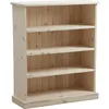 Image de AUBRY GASPARD - Bibliothèque Épicéa Brut - 75x28x90 cm - 3 Tablettes 4 Compartiments - Étagères Amovibles - Livrée Montée - Personnalisable pour Salon ou Bureau