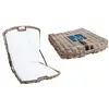 Image de AUBRY GASPARD - Caldos de Plage Poelet - Pliable avec Fermeture - 53x62x55 cm - Coussin Coton Polyester - Poignée et Sangle Transport - Idéal Extérieur et Jardin