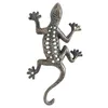 Image de AUBRY GASPARD - Lézard en Fonte Ajourée Gris - Finition Vieillie - Dimensions 25 x 4.5 x 13 cm - À Poser ou À Fixer au Mur - Décoration pour Jardin et Intérieur - Élégant