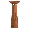Image de AUBRY GASPARD - Colonne avec Coupe Métal Rouillé - Brasero Moderne - 37 x 37 x 85 cm - Poids 4 kg - Livré Monté - Ambiance Chaleureuse Extérieure - Solide et Élégant pour Jardin