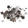 Image de AUBRY GASPARD - Décoration de Noël - Pin et Bouleau - Sachet de 300g - Pommes de Pin, Coeurs et Étoiles - Idéal pour Table, Pied du Sapin, Vitrines - Tons Naturels et Élégants - Esprit Festif Assuré