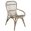 Image de AUBRY GASPARD - Fauteuil Rotin Gris Maéva - Dimensions 68 x 66 x 96 cm - Poids 5,40 kg - Extérieur Compatible - Matériau Patinable - Entretien Facile - Livré Monté - Aménagement Jardin Intérieur