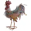 Image de AUBRY GASPARD - Coq en Métal Laqué - Finition Brillante - Hauteur 56 cm x Longueur 45 cm x Profondeur 17 cm - Poids 2.1 kg - Idéal pour Décoration de Jardin et Fleuristerie - Résistant aux Intempéries