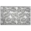 Image de AUBRY GASPARD - Tapis Extérieur Exotique Polypropylène - Gris/Blanc - 180x120 cm - Plastique Recyclé - Réversible - Résistant UV Intempéries - Entretien Facile - Tissé Main