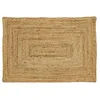 Image de AUBRY GASPARD - Tapis en Jute Naturel Tressé à la Main - Dimensions 60 x 90 cm - Idéal en Descente de Lit ou Entrée - Design Authentique - Poids 1.17 kg - Disponible en 2 Tailles