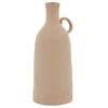 Image de AUBRY GASPARD - Vase en Céramique Terracotta avec Poignée - Jarre Teintée - Ø 13 cm, Hauteur 32 cm - Idéal pour Pampas, Roseaux et Fleurs Séchées - Élégant et Pratique pour Décoration Intérieure