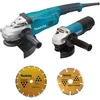 Image de Ensemble de 2 meuleuses MAKITA GA9020 + 9558HNRG + 2 disques diamants DK0053GX2-P