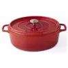 Image de Invicta 403350 Cocotte Ovale - 35 cm - Fonte Emaillée - Rubis