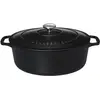 Image de Chasseur 4725 ovale-25 cm Cocotte ovale, 3.2 liters, Mat (intérieur Noir)