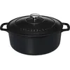 Image de Chasseur 4732 ronde-32 cm Cocotte ronde 8.8 liters, Mat (intérieur Noir)