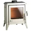 Image de Poêle à bois en fonte Invicta Sedan M Ivoire 10 kW 120m²