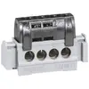 Image de 004850 Legrand Bornier de répartition phase isolé - connexions 4x16mm² - Clipsable sur rail DIN