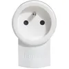 Image de LEGRAND - Fiche Mâle Avec Terre Double Fonction - Fiche Electrique Permettant le branchement de 2 Appareils sur une Même Prise - 16A - Blanc