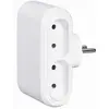 Image de Legrand Fiche multiprise 4 prises de courant 2P 6A 230V avec sorties latérales - blanc - 050650