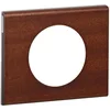 Image de LEGRAND | Plaque 1 Poste Acajou, Collection Céliane Matières, Finition Bois Mat, Montage Encastré Horizontal Ou Vertical, Compatible Avec Supports Universels Batibox