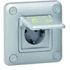 Image de Prise encastrée avec volet Green'up Access pour véhicule électrique - IP55 IK10 - Modes 1 ou 2