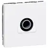 Image de Prise TV simple mâle Mosaic 2 modules - blanc