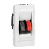 Image de Prise haut-parleur LEGRAND Mosaic 1 module blanc