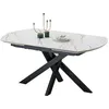 Image de CONCEPT1 Furiani 160/240 x 90 x 74,5 cm blanc FURIANI-160-BLANC