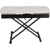 Image de CONCEPT1 Ibiza extensible blanc 120/180 x 70 x h34/80 IBIZA-TB-120-BLC