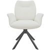 Image de Chaise en tissu PETER coloris blanc-