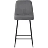 Image de Tabouret de bar BOBBY coloris gris