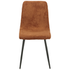 Image de Chaise en velours BOBBY coloris terracotta