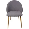 Image de Chaise en velours AUDREY coloris gris