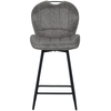 Image de tabouret de bar BURTON coloris taupe