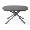 Image de CONCEPT1 Briga gris 130-190x90x76 céramique sur verre BRIGA-T-GRIS