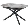 Image de CONCEPT1 Briga blanc taupe 130-190x90x76 céram sur verre BRIGA-T-BLANCTAU