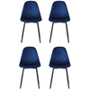 Image de Lot de 4 chaises HONFLEUR coloris bleu
