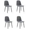 Image de Lot de 4 chaises BARFLEUR coloris gris