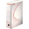Image de Esselte Boîte à Archive Standard, 100 mm, A4, Boîte Transfert, Carton Ondulé Sans Acide, Lot de 5, Capacité 800 Feuilles, Blanc, 128200