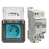 Image de prise de charge - hager witty - ip55 3 kw - 2p+t m2 - avec protection - hager xev080p