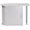 Image de SIMMOB Bureau Informatique Alu Table Pivotante et Rangement L 77 H 71.7 P 47 cm - Aluminium