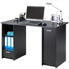 Image de SIMMOB Bureau Noir 2 Caissons à Rideau 120 cm - Noir