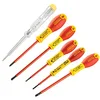 Image de STANLEY 0-65-443 Jeu De 6 Tournevis Isolés 1000V - Gamme FATMAX - Fabriqué En France - Liaison Quasi Incassable - Lame En Acier - Protection Polyamide - Poignée Soft-Grip