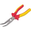 Image de STANLEY 0-84-008 Pince a becs 1/2 ronds longs coudes 200mm isolee 1000v, Jaune/Rouge