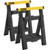 Image de Stanley STST1-70559 Tréteau pliable télescopique - vendus par paire - 2 sens d'ajustement - capacité de charge max 450 kg - pieds anti-dérapants Multicolore