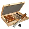Image de Stanley - Ciseau À Bois avec manche Bois Dans Un Coffret - Vernis incolore - Lame en Acier Chromé - Jeu de 5 Ciseaux - 2-16-217